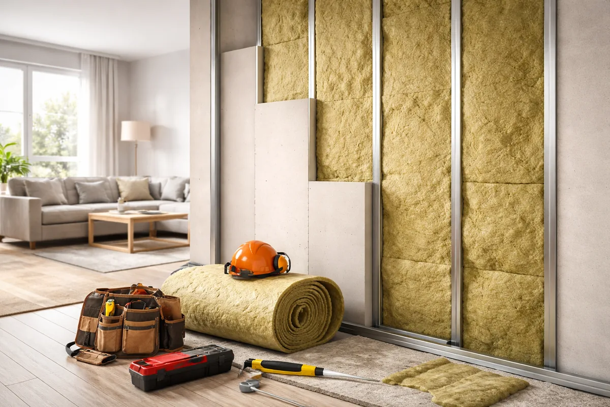 Combien coûte l'isolation acoustique d'un mur intérieur